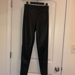 Zara Straight Leather Pants